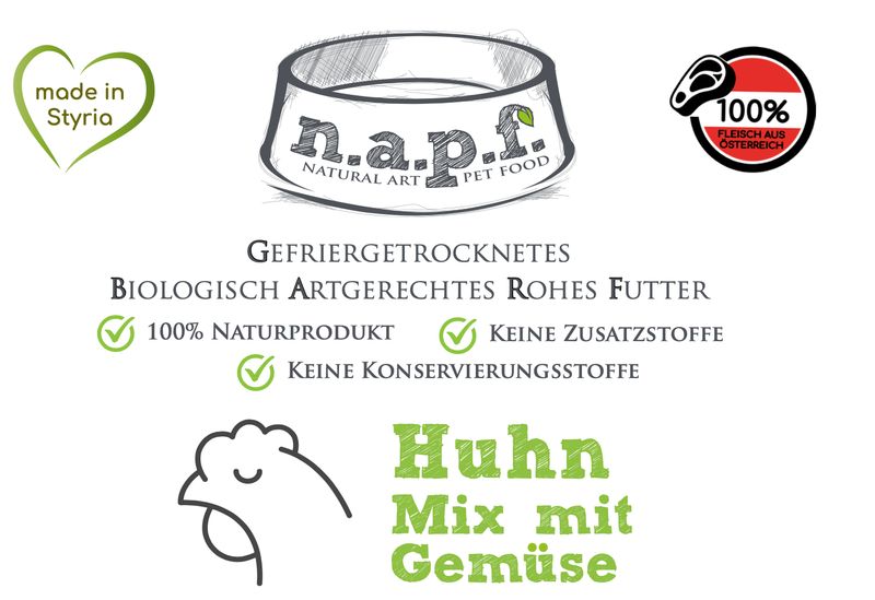 Huhn Mix mit Gemüse