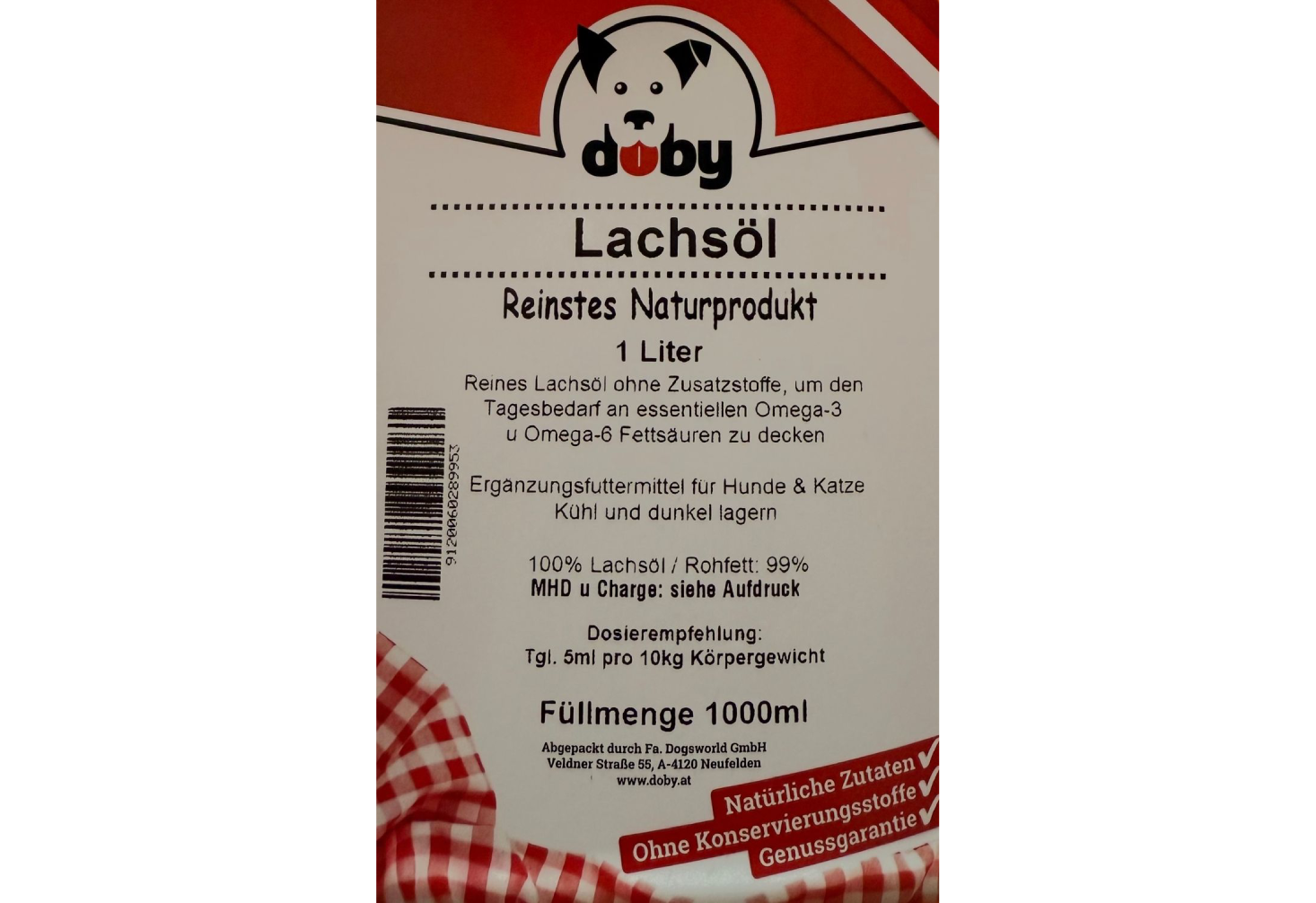 Lachsöl Premium 1000ml