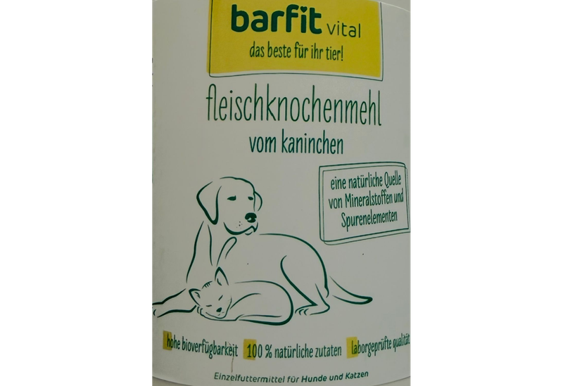 barfit Vital Fleischknochenmehl Kaninchen 800g