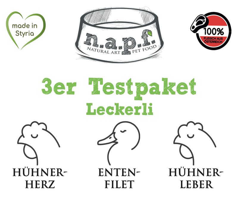 3er Testpaket Leckerli