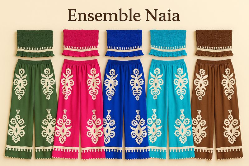 Ensemble Naïa vert kaki