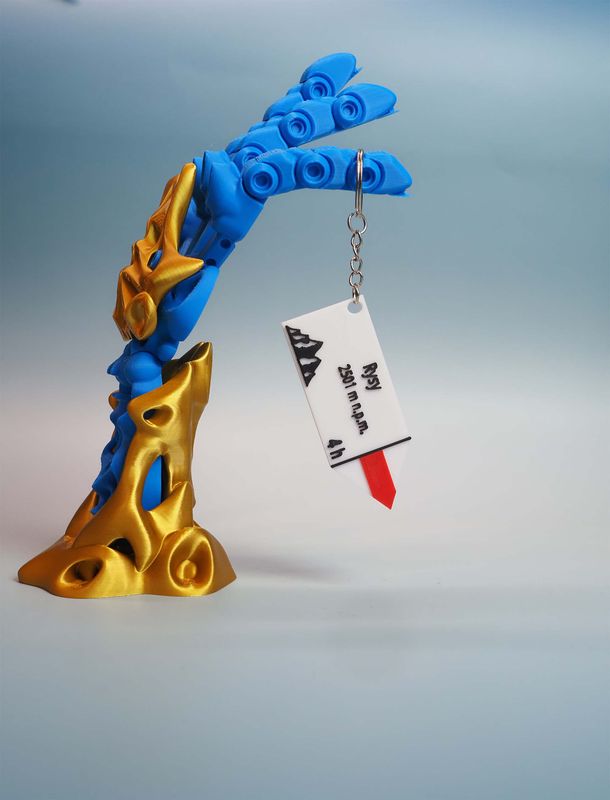 ​Górski drogowskaz z NFC – brelok lokalizacyjny - RYSY