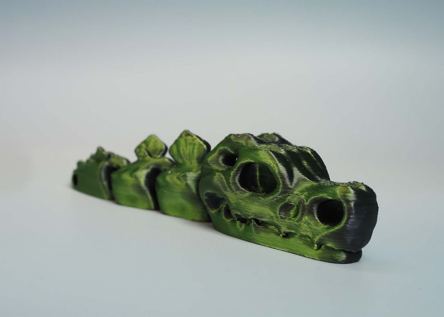 Czaszka dinozaura – brelok - zielony