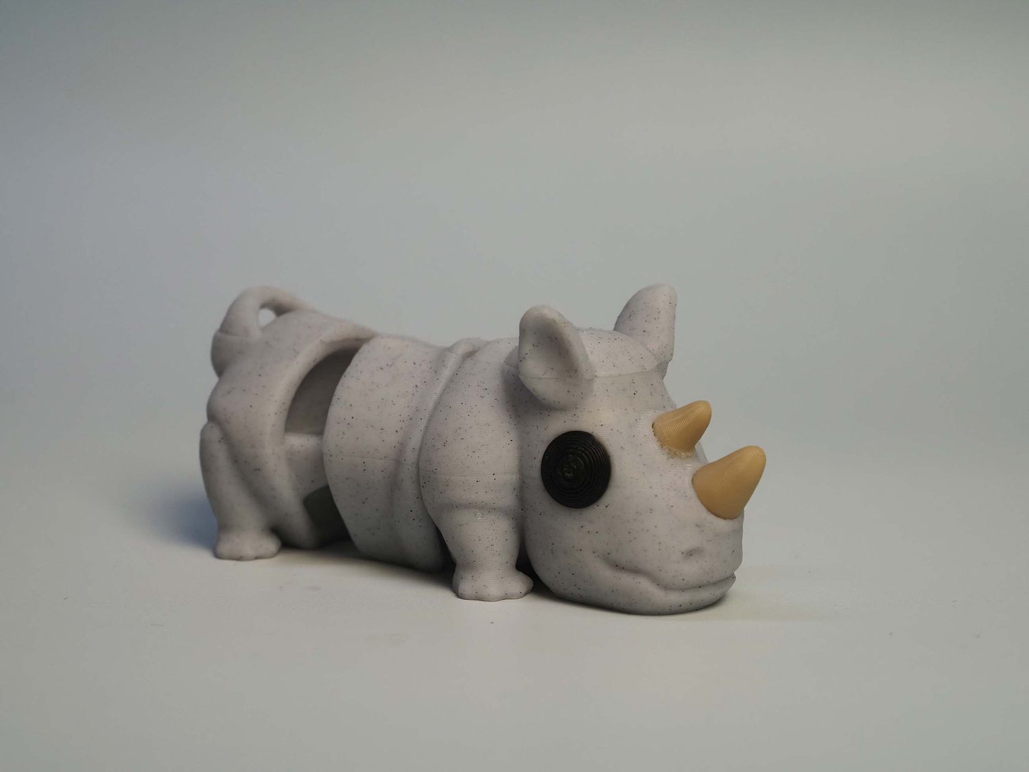 Nosorożec - brelok szary