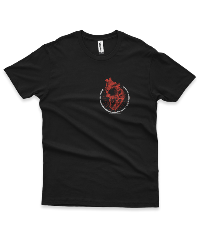Camiseta Um Encomenda - coração filosófico