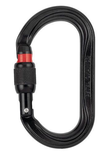 Petzl Oxan Carabiner Petzl Oxan Carabiner, Colour: Black, Locking Mechanism: Screw Lock