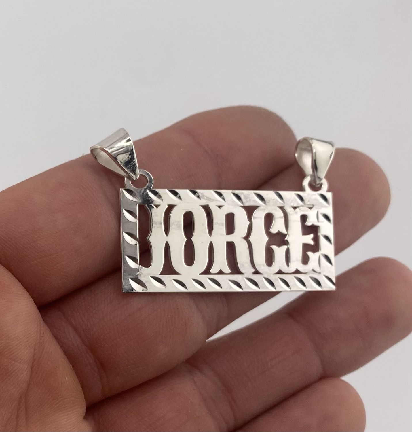 Nameplate with border