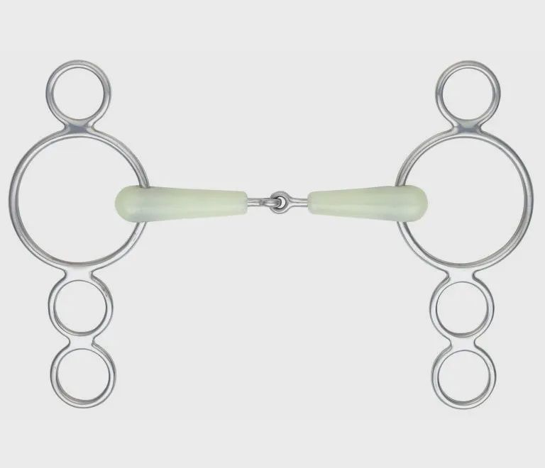 Equikind Jointed 3 Ring Dutch Gag
