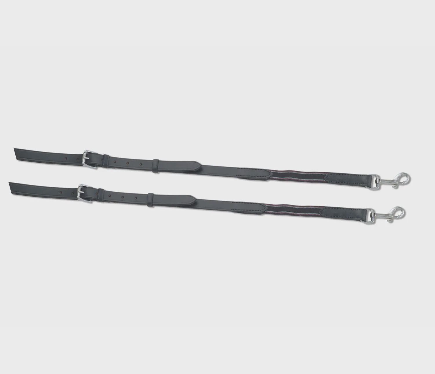 GARA Leather And Elastic Side Reins - Black