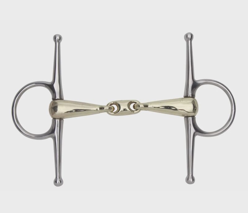 Full Cheek Brass Alloy Snaffle with Lozenge