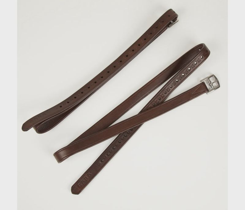 GARA Wrapped Stirrup Leathers - 48in - Australian Nut