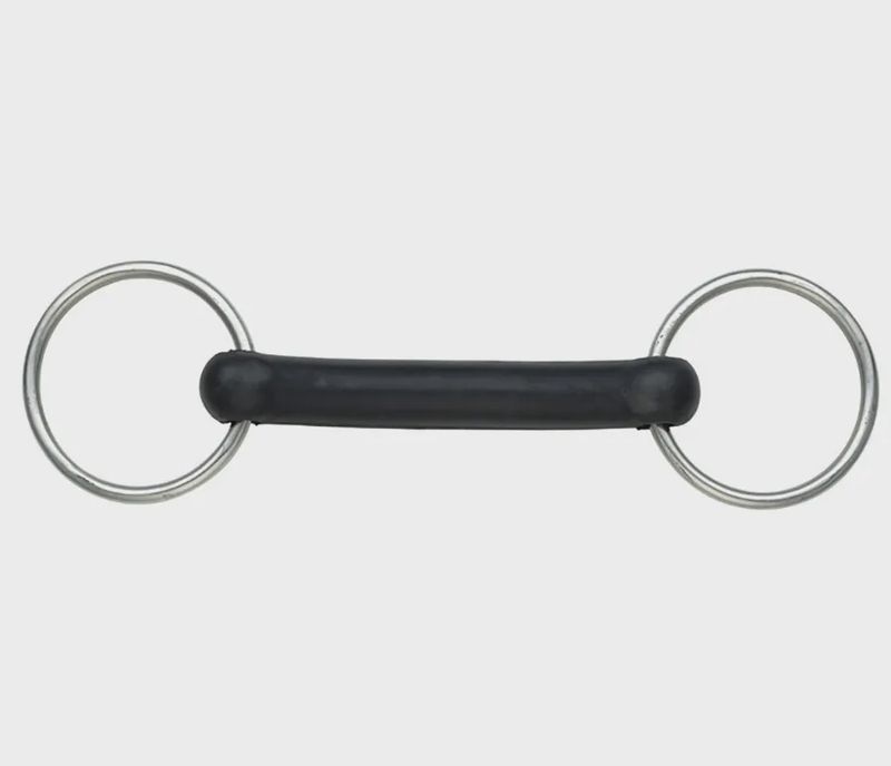 Mullen Mouth Flexible Rubber Snaffle