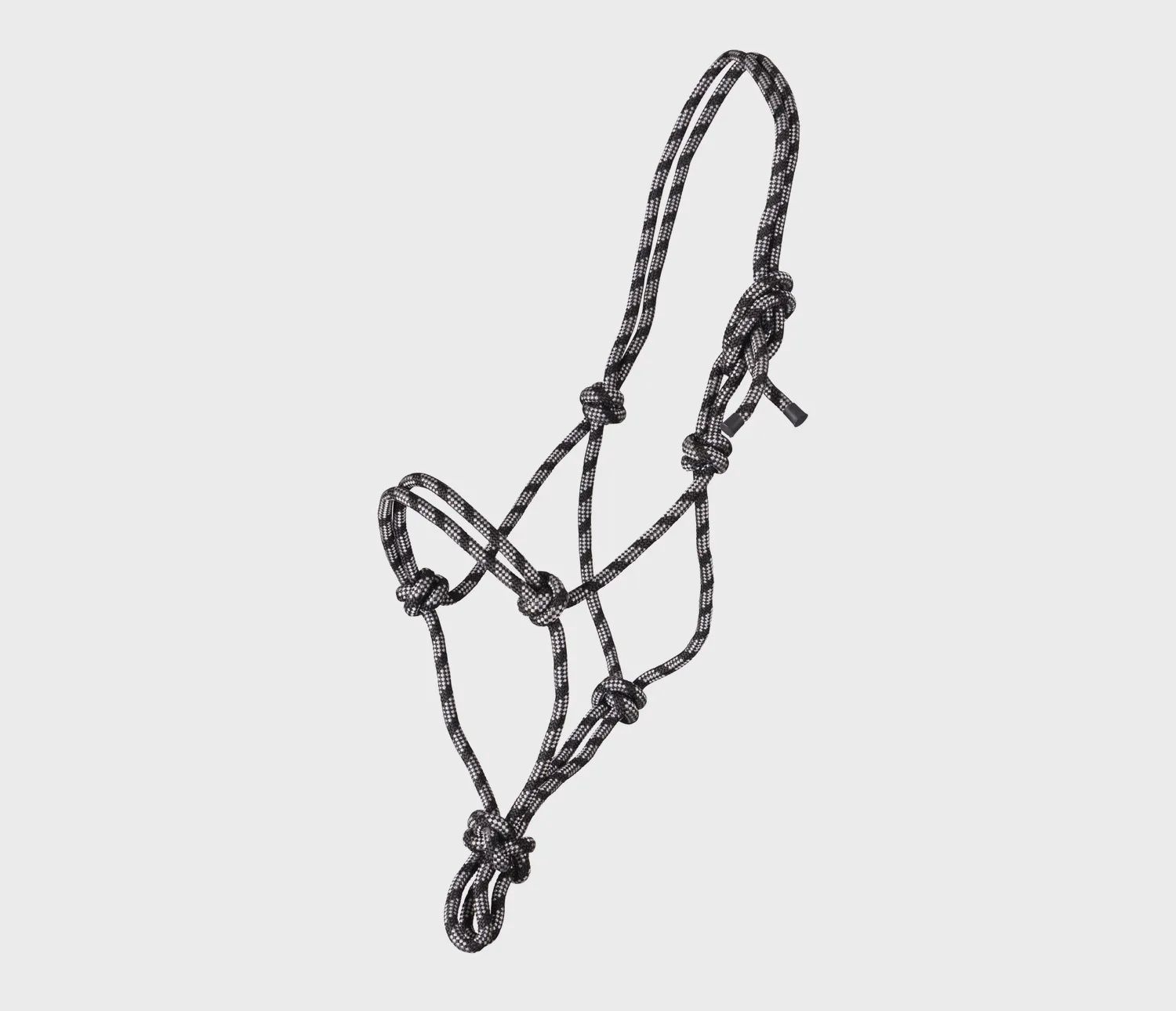 Rope Control Headcollar, Colour: Black/White