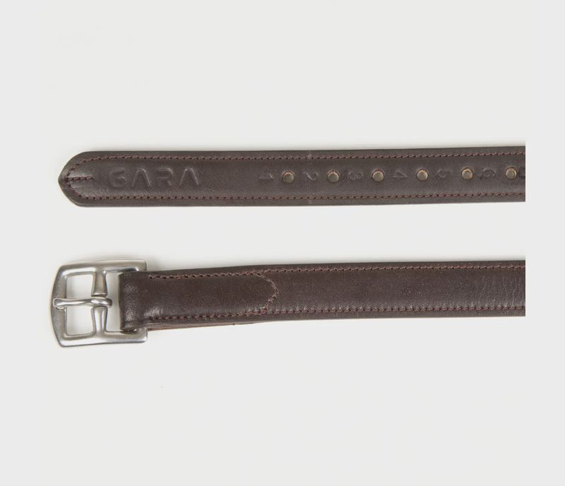 Gara Non Stretch Stirrup Leathers - Havana