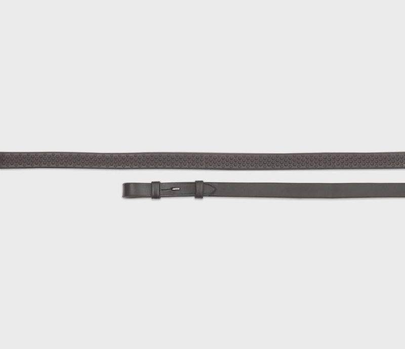 Velociti GARA Soft Rubber Grip Reins 54in - Black