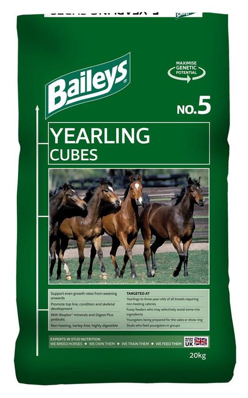 Yearling Cubes No.5 - Baileys - 20kg