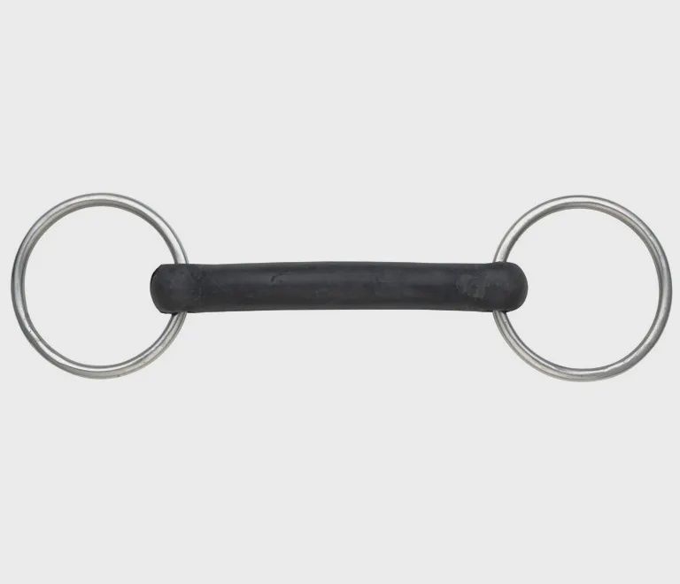 Mullen Mouth Hard Rubber Snaffle