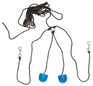 Moulded Rubber Ear Plugs -Blue with Black Cord