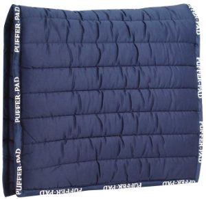 Long Puffer Pad Saddle Cloth - Navy