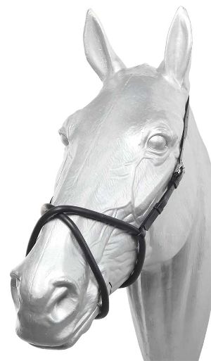 Zilco Rubber Figure 8 Noseband - Black