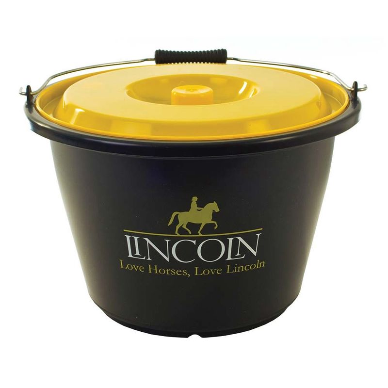 Lincoln Shallow Bucket &amp; Lid 18lt - Black