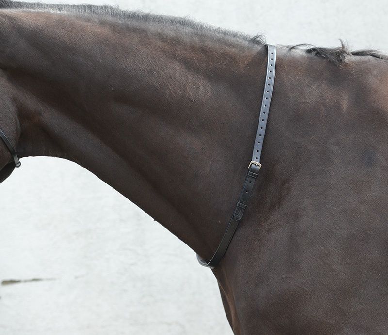 Classic Leather Neck Strap - 3/4&quot; - Black