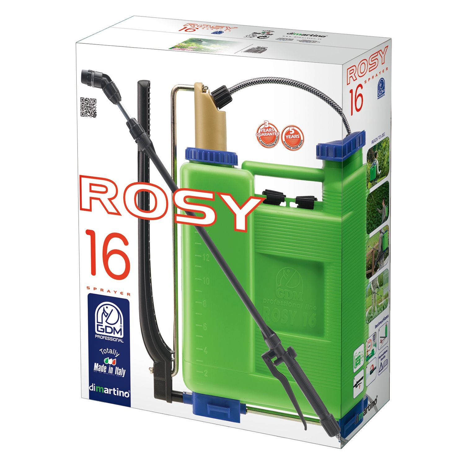 Di Martino Knapsack Sprayer with Regulator 16lt