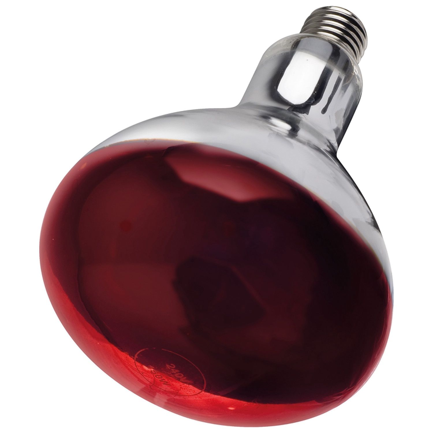 Intelec Hard Glass Infra-Red Heat Bulb 250 W, Colour: Ruby