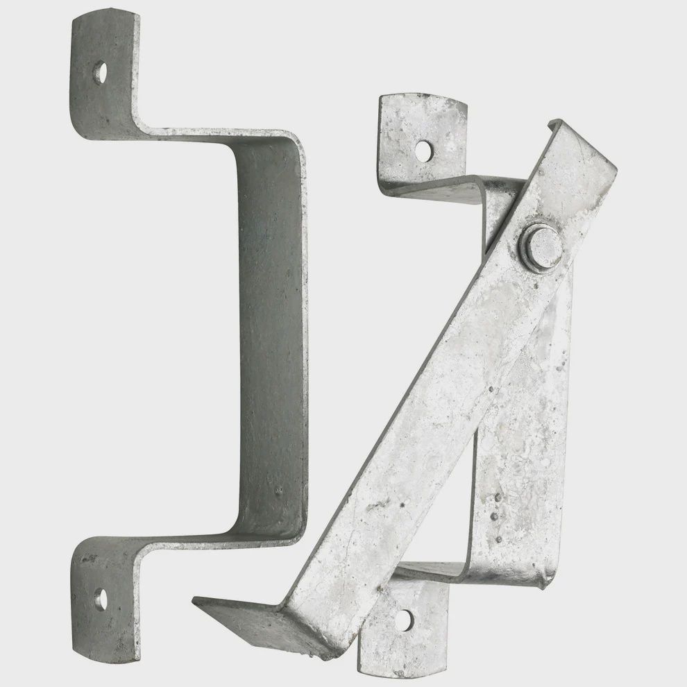 Slip Rail Bracket - Galvanised Lightweight x 2