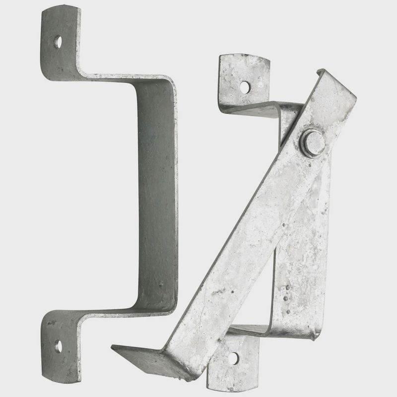 Slip Rail Bracket - Galvanised Lightweight x 2