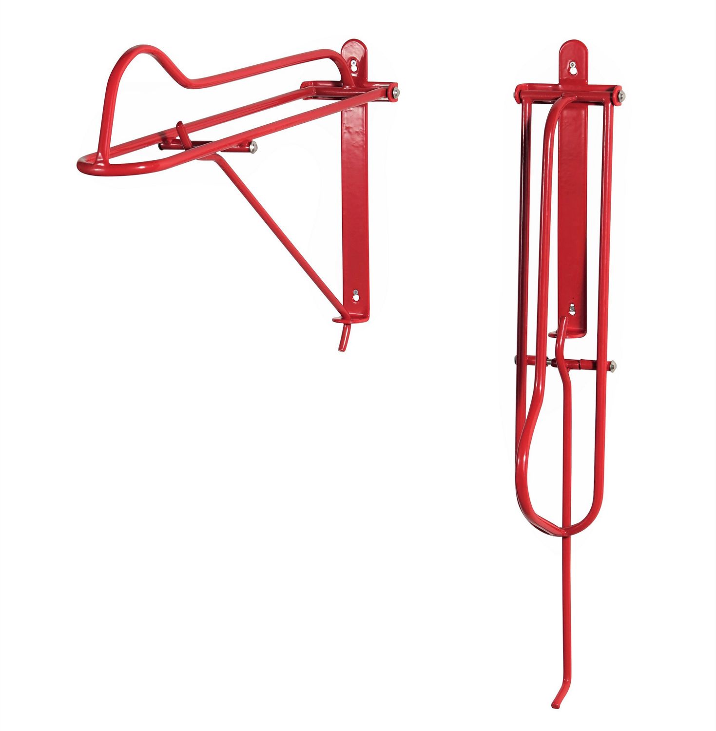 Folding Saddle Rack, Colour: Red
