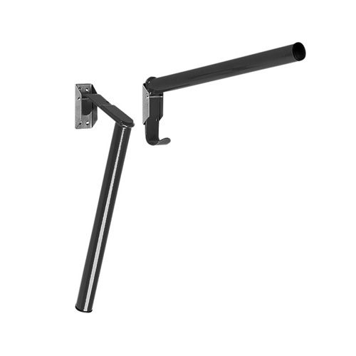 Folding Pole Saddle Rack, Colour: Black