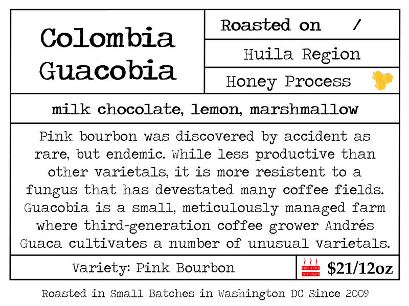 Colombia Guacoba Honey