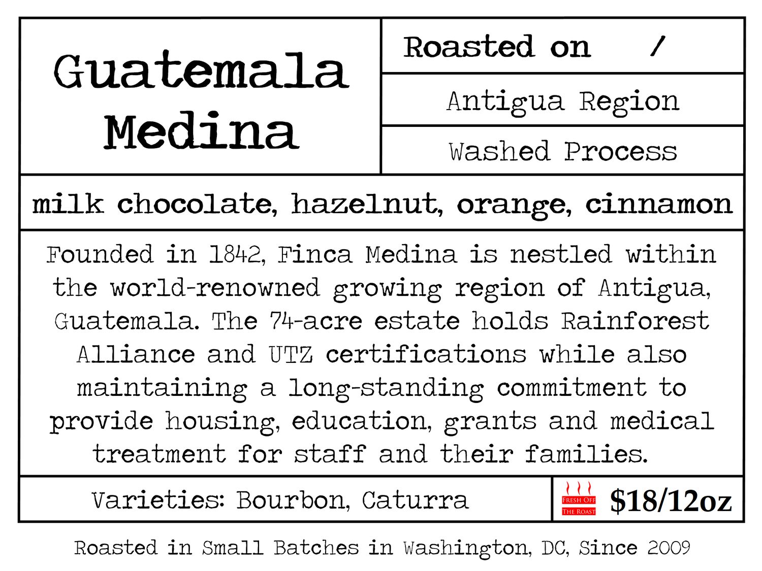Guatemala Medina Washed