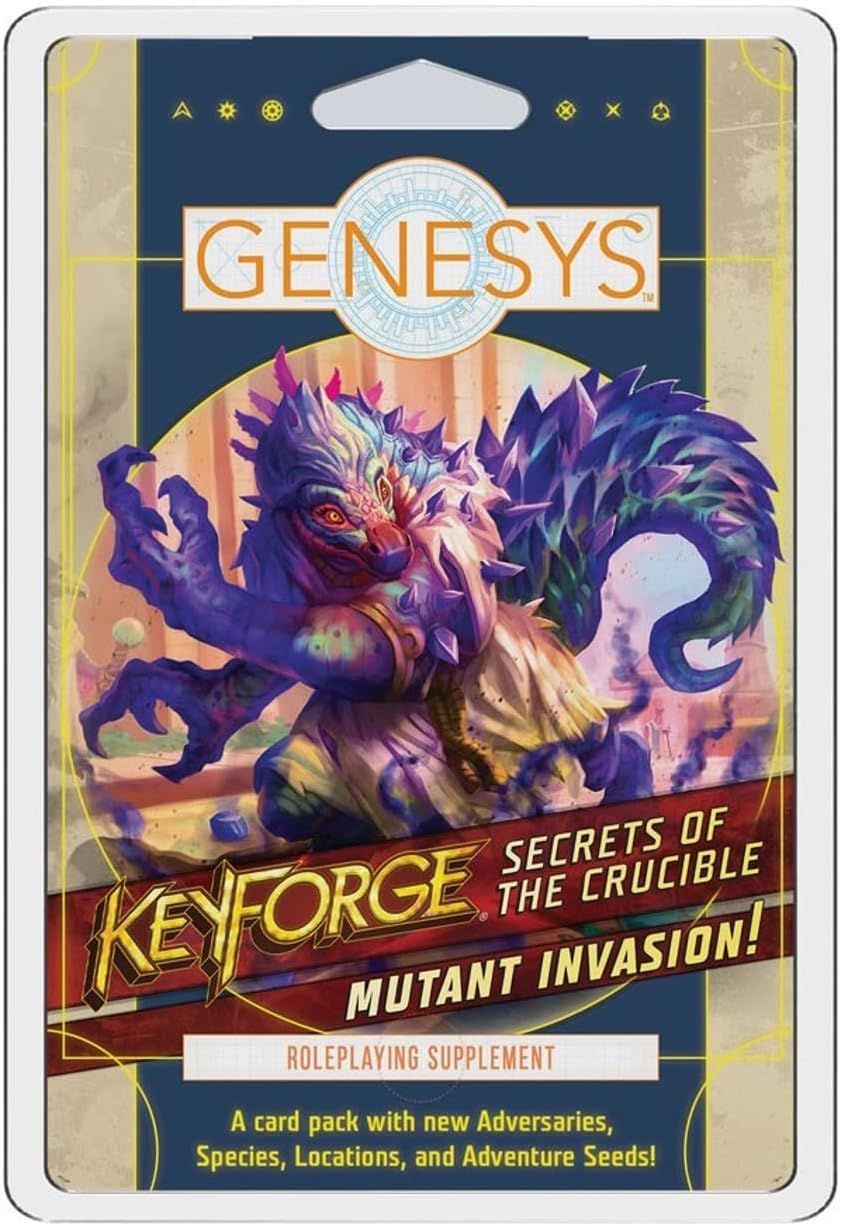 Genesys Roleplaying Game Secrets of The Crucible Mutant Invasion Adversary Deck | Narrative Adventure Game for Adults | Ages 14+ | 2-8 Players | Avg. Playtime 1+ Hours | Made by Fantasy Flight Games