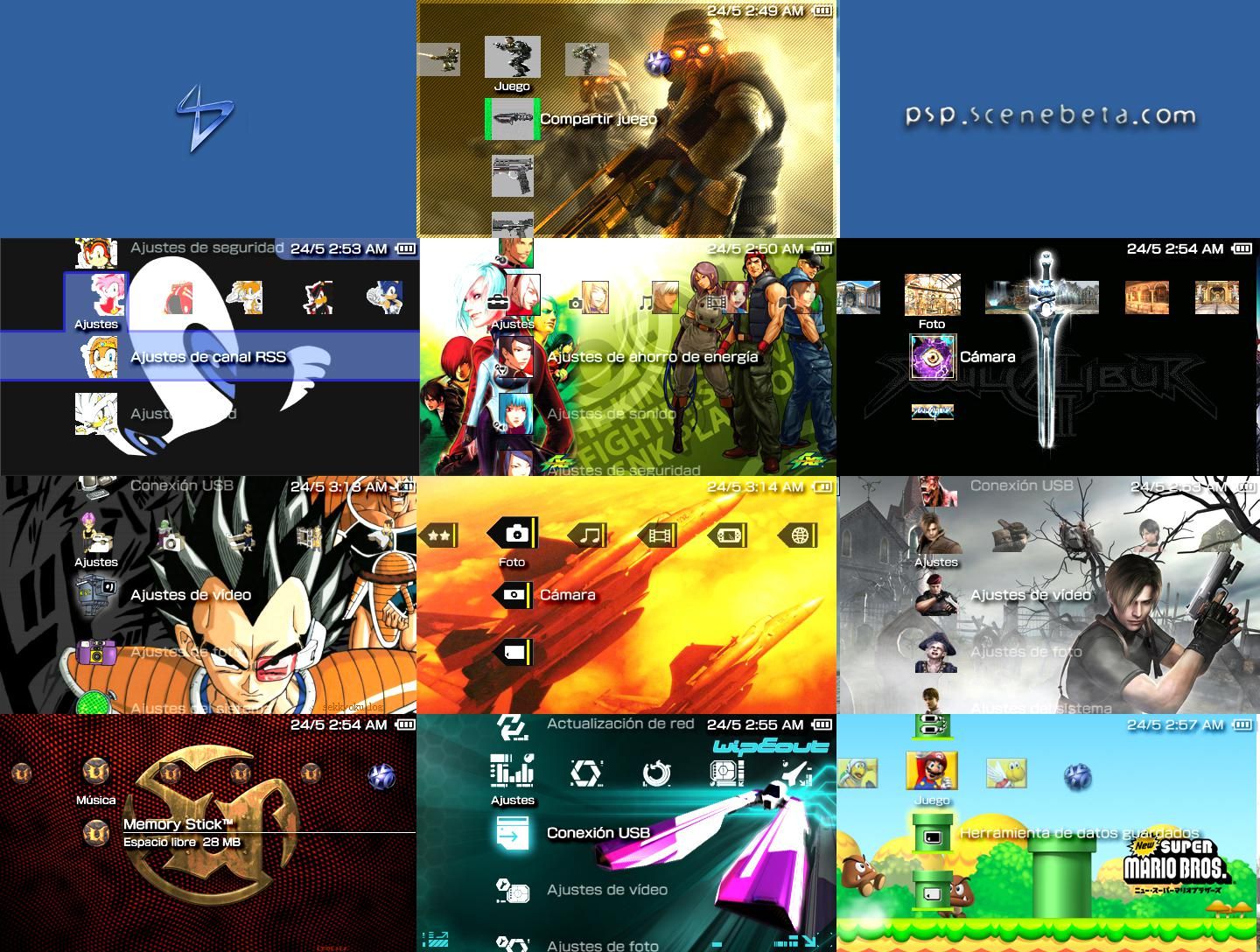 210 PSP Themes
