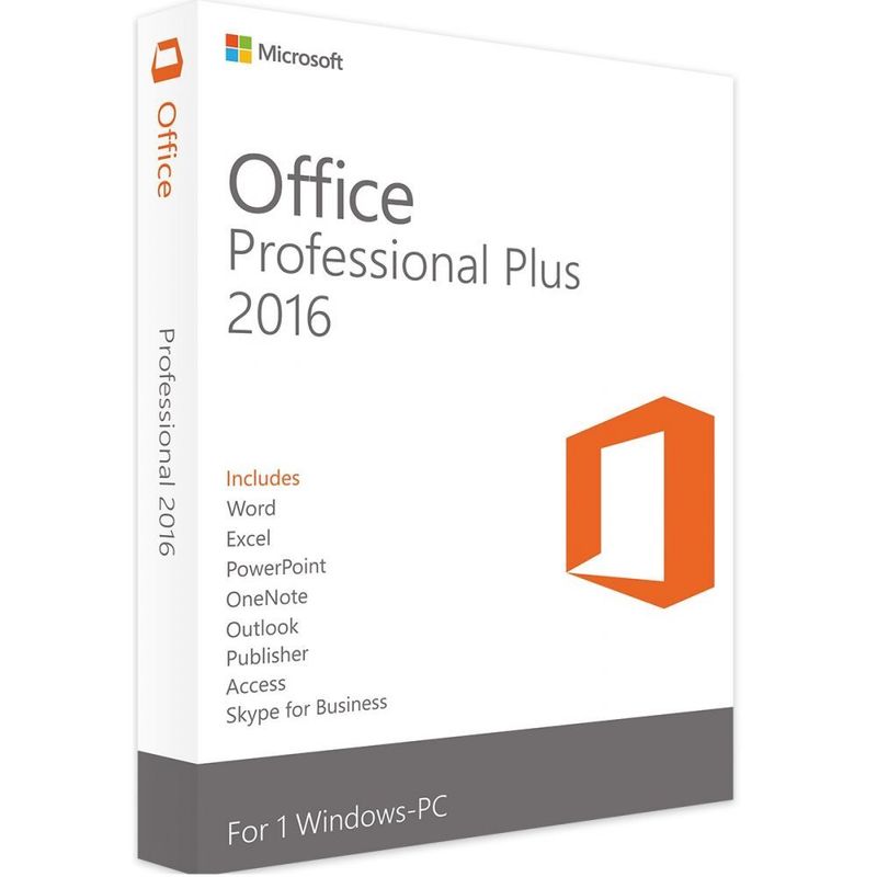 MICROSOFT OFFICE 2016 PROFESSIONAL PLUS