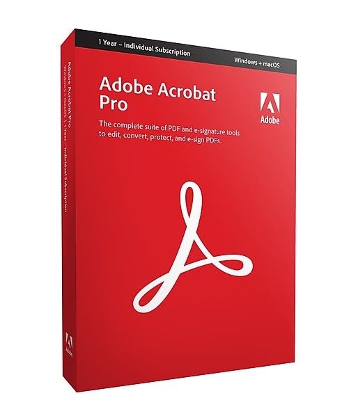 Adobe Acrobat Pro DC - 1 uređaj 1 godina