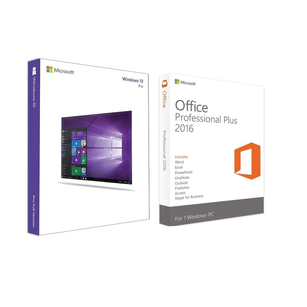 WINDOWS 10 PROFESSIONAL + MS OFFICE 2016 PROFESSIONAL PLUS KOMBO