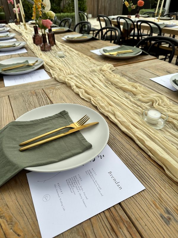 Green Cloth Napkins – Ex-Event Hire Stock