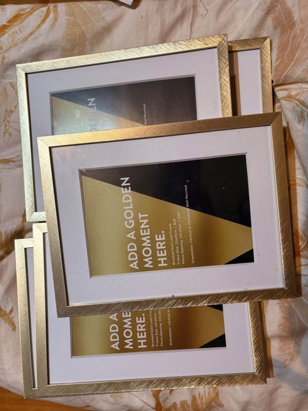 VUE brushed gold frames