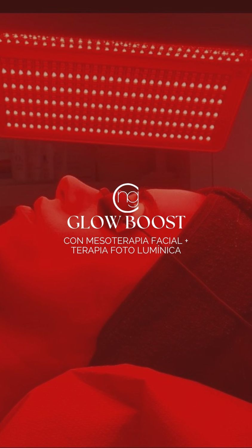GlowBoost con Mesoterapia facial + Terapia fotolumínica 3 sesiones