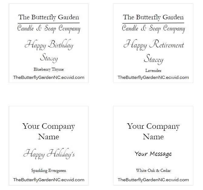 Custom Label Candles