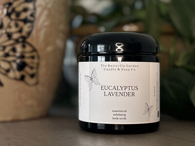 Eucalyptus Lavender Essential Oil Body Scrub - 8oz