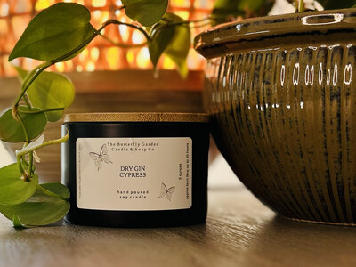 Dry Gin & Cypress 5oz Ceramic Soy Candle