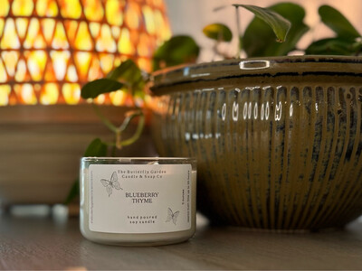Blueberry Thyme 4oz Soy Candle