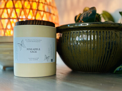 Pineapple Sage 14oz Ceramic Soy Candle