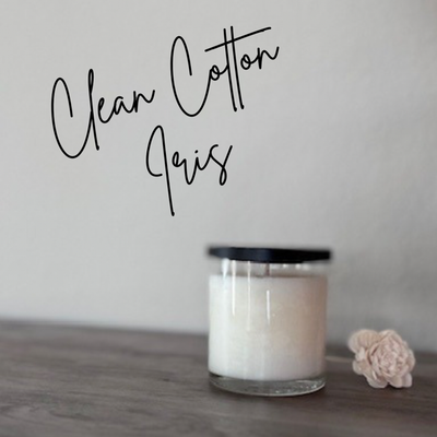 Clean Cotton &amp; Iris 11oz Soy Candle