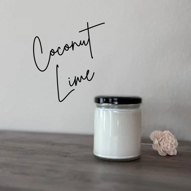 Coconut Lime 9oz Soy Candle