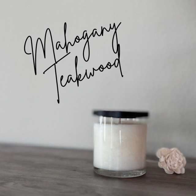 Mahogany Teakwood 11oz Soy Candle